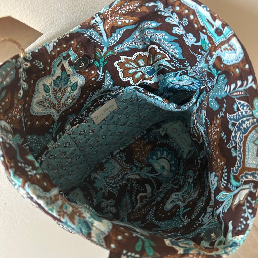 Vera Bradley Retired Java Blue Tote Shoulder Bag - image 3